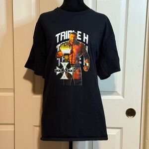 Black WWE Triple H Graphic T-Shirt